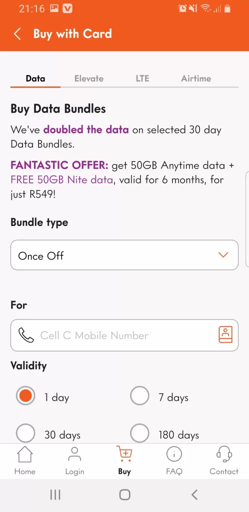 Airtime or Data